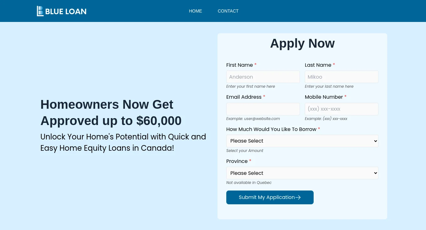 Blueloan.ca Home Loans: Scam or Legit? Unbiased Investigation