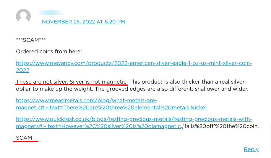 mevancy Negative review