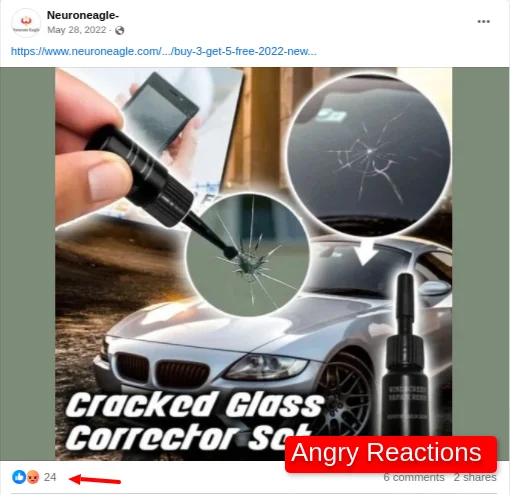 Neuroneagle Facebook Angry Reactions