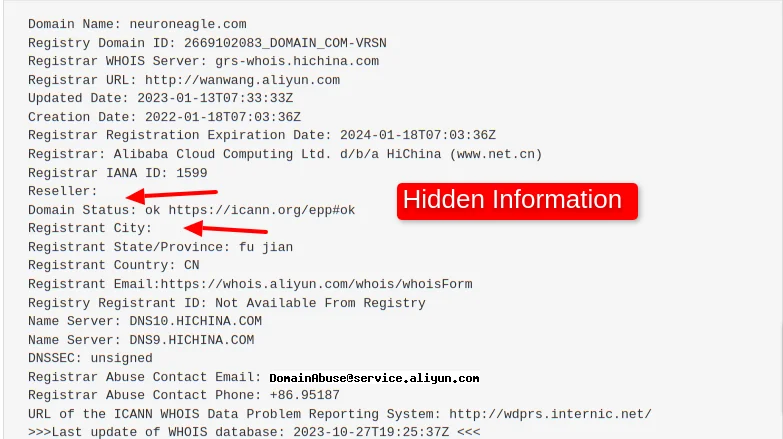 Neuroneagle Domain Info