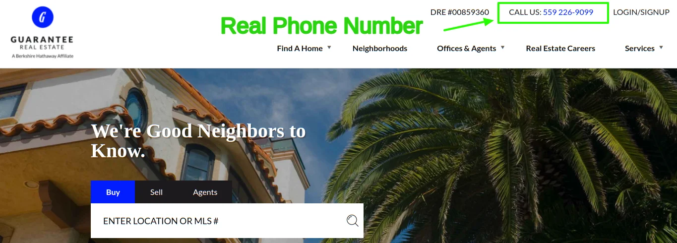 Guarantee Phone Number