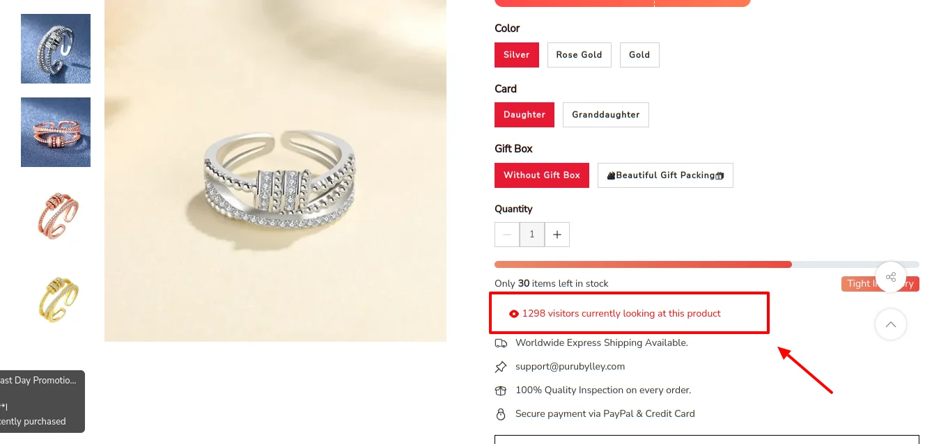 Purubylley Product Visitors