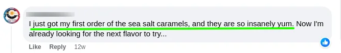 Caramels-com Facebook Review 6