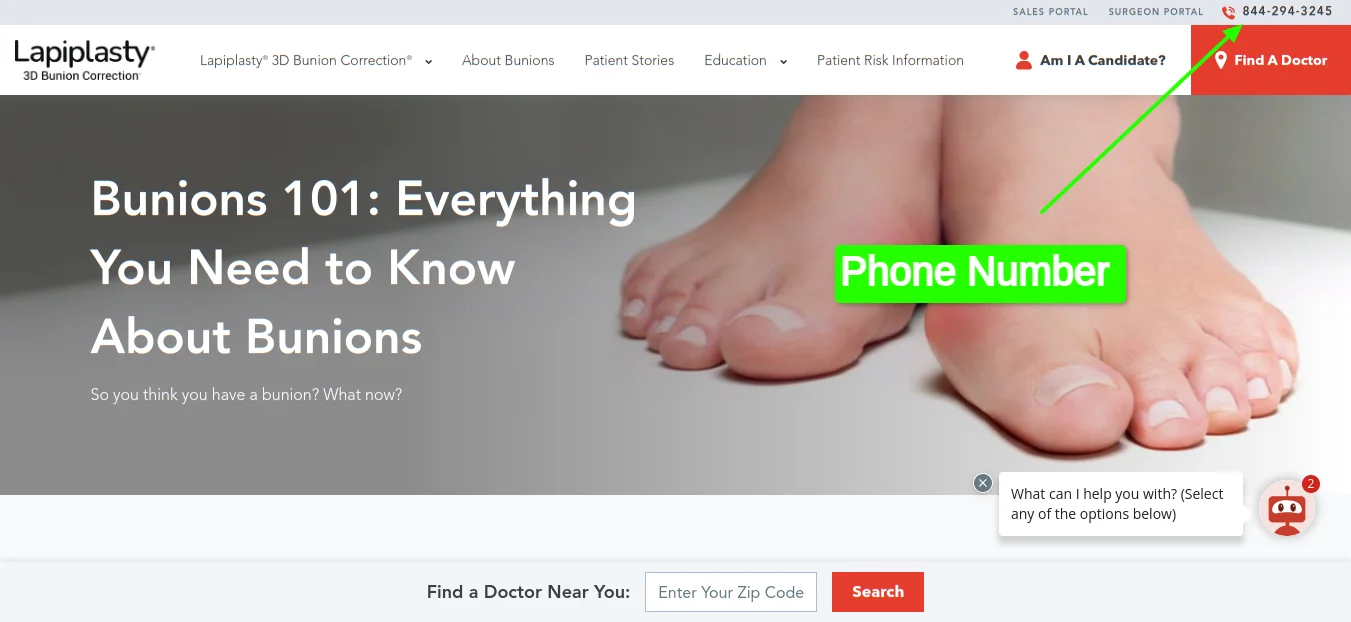 Lapiplasty Phone Number