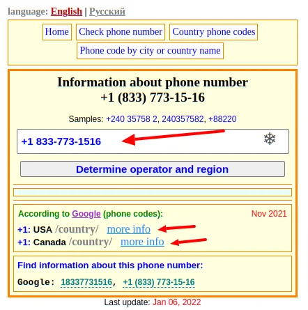 Phone Number Location Checker