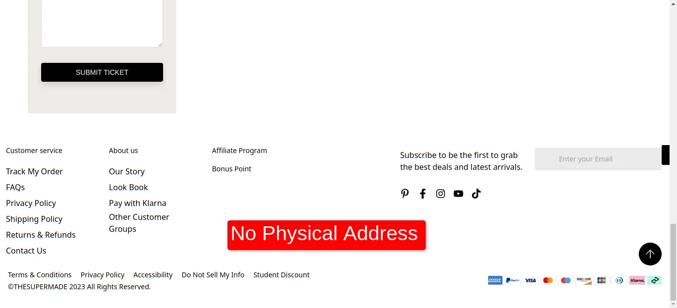 No Physical Address
