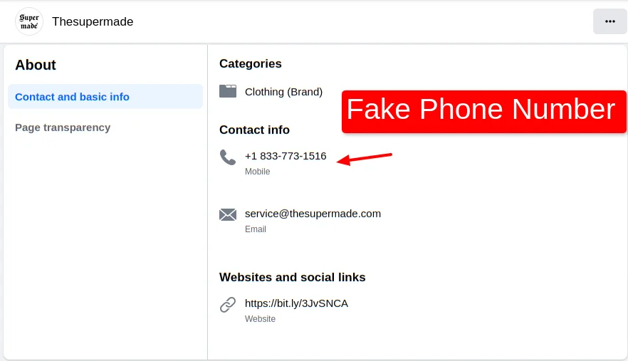 thesupermade Fake Phone Number