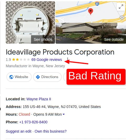 idea village products corp Reviews