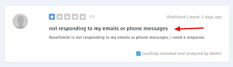 Poor Customer Reviews