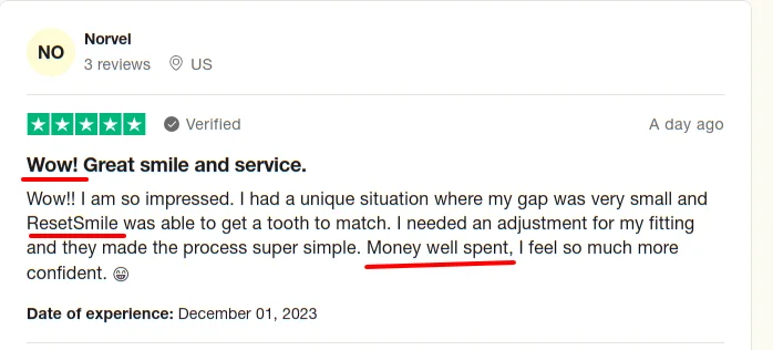 Resetsmile Fake Reviews