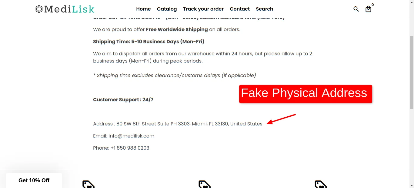 Fake Physical Address