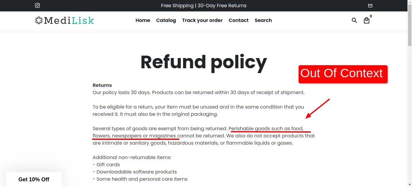 Refund Policy Medilisk