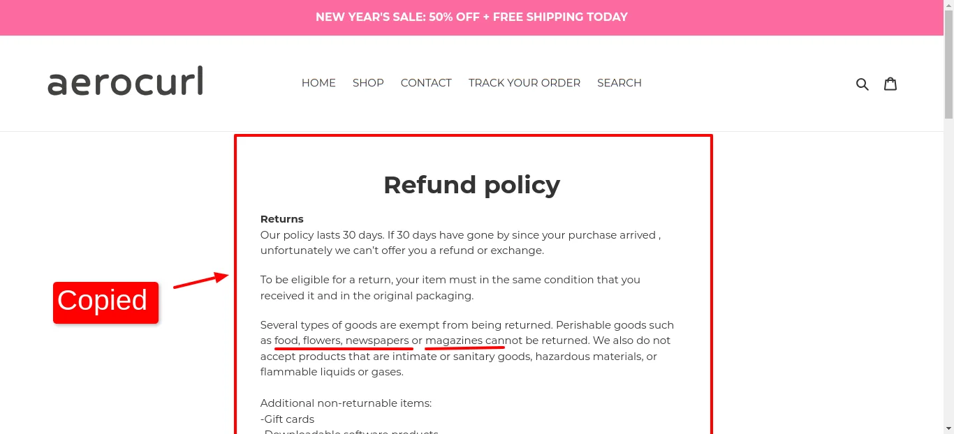Refund Policy