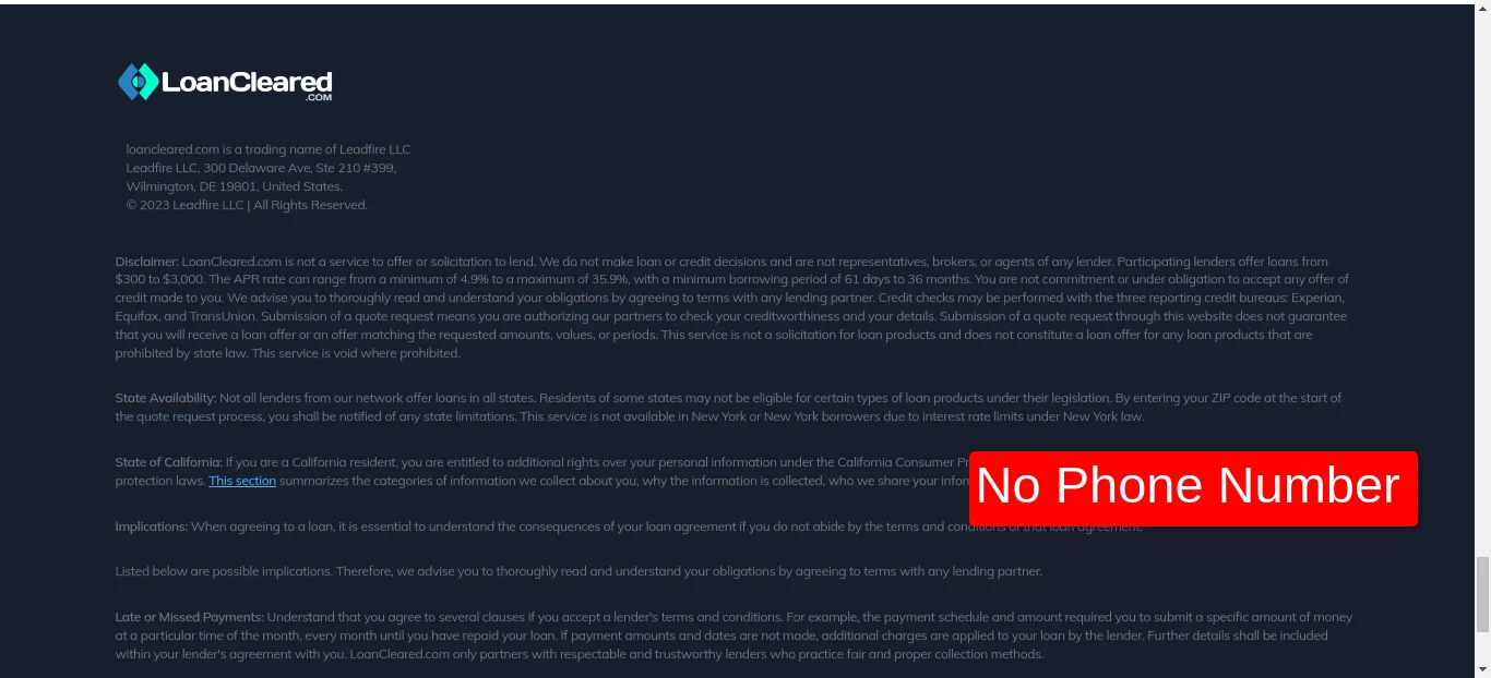 Loancleared Home Page