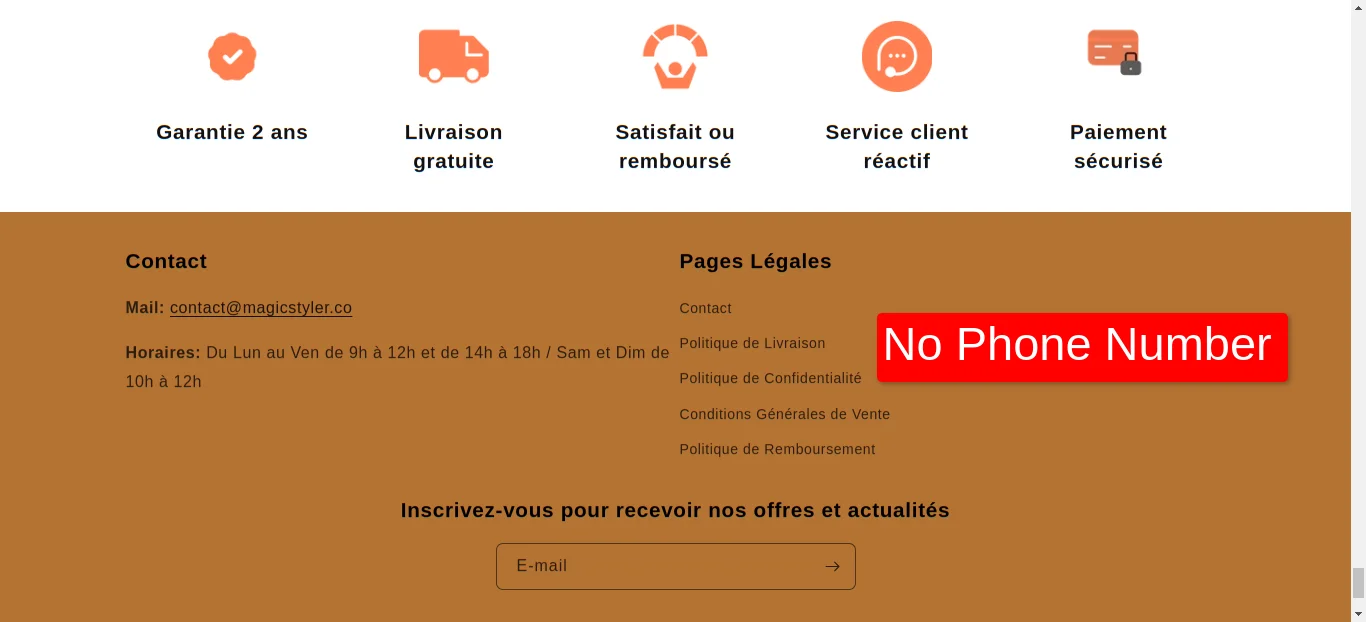 Magicstyler No Phone Number