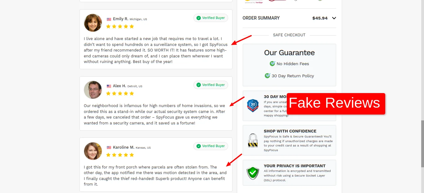 spyfocus Fake Reviews