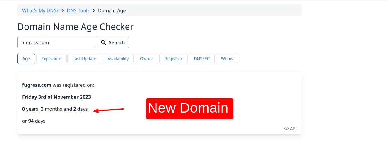 domain Age Of Fugress.com