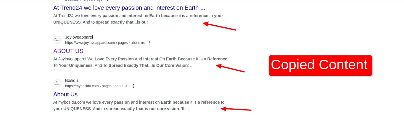 Copied Content