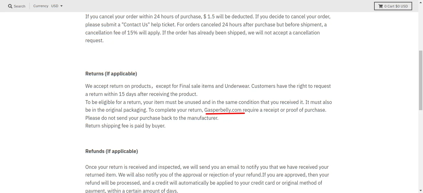 Return Policy Moderncanoe Another Website