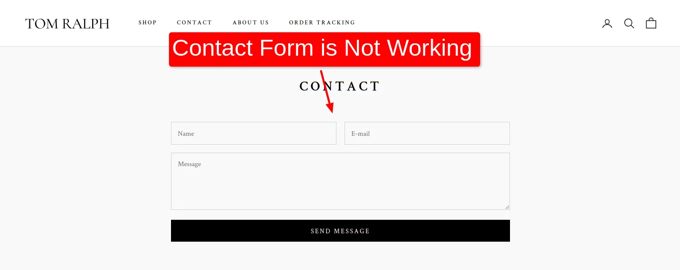 Contact Form Not Working