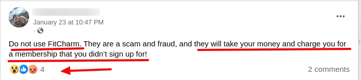 Fitcharm Co Review Facebook