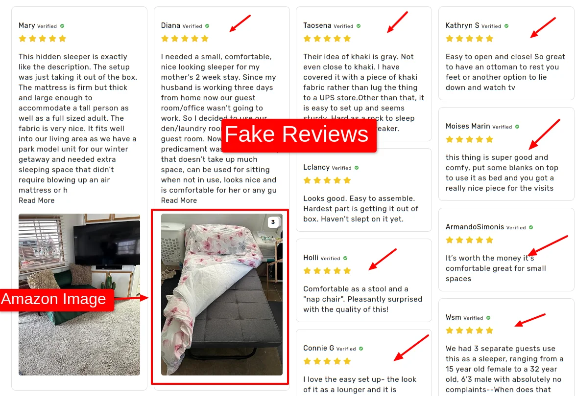 Fake Reviews Polideal