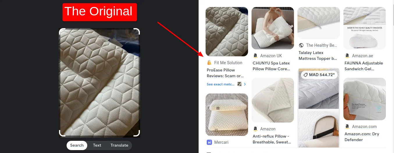 Google Lens Original Image