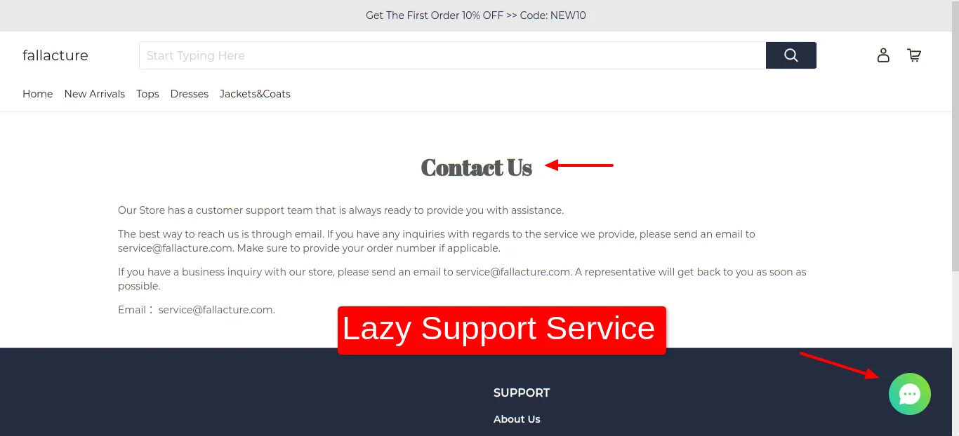 Fallacture Com Page Custom Contact Us Lazy