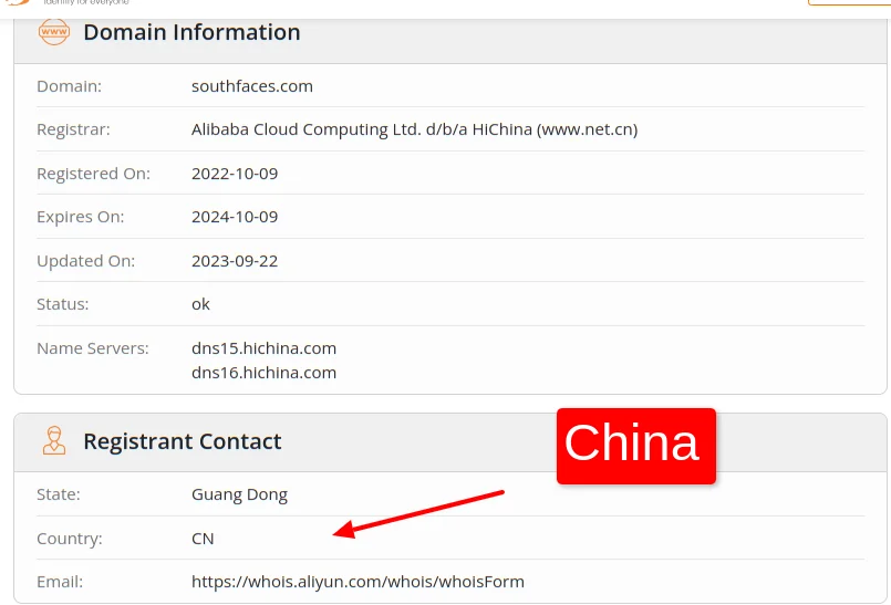 Whois Southfaces Com